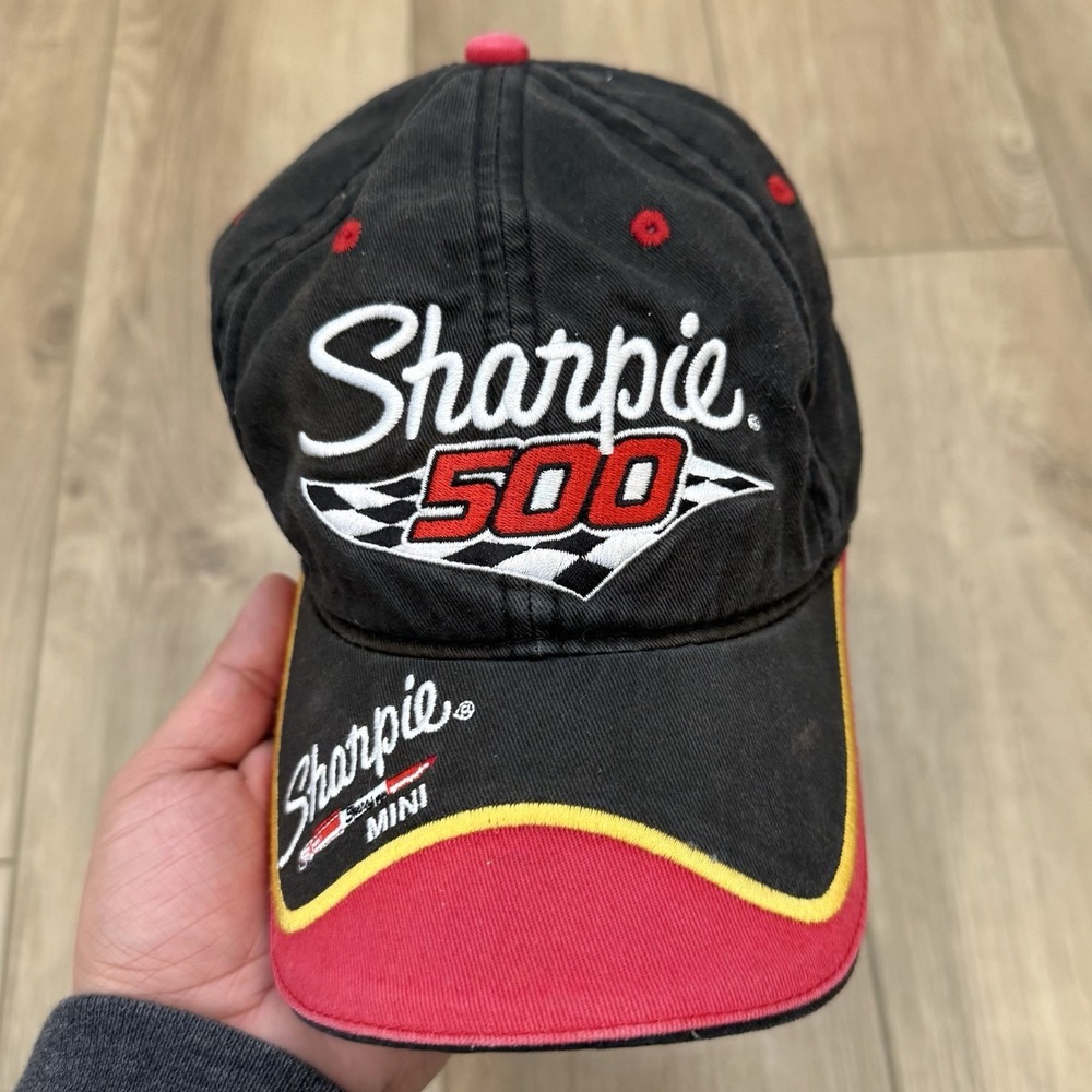Vintage Sharpie 500 NASCAR Hat Bristol Motor Speedway 2005 Adjustable Cap Y2K